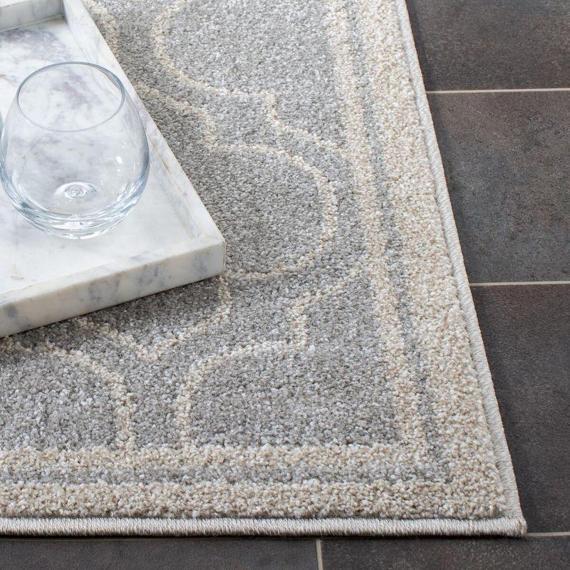 Amherst AMT412 Power Loomed Accent Rug - Light Grey/Ivory - 3'x5' - Safavieh.