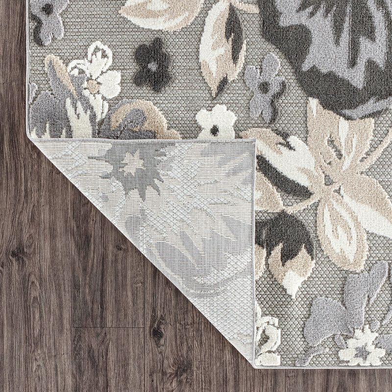 World Rug Gallery Bergamo Contemporary Floral Indoor/Outdoor Area Rug