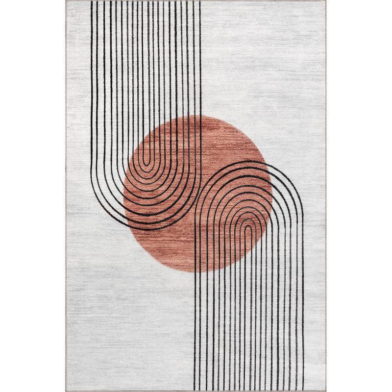 Nuloom Martine Abstract Sun Machine Washable Indoor Area Rug