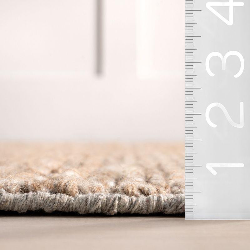 Nuloom Penelope Braided Wool Indoor Area Rug, Runner 2' x 8', Tan