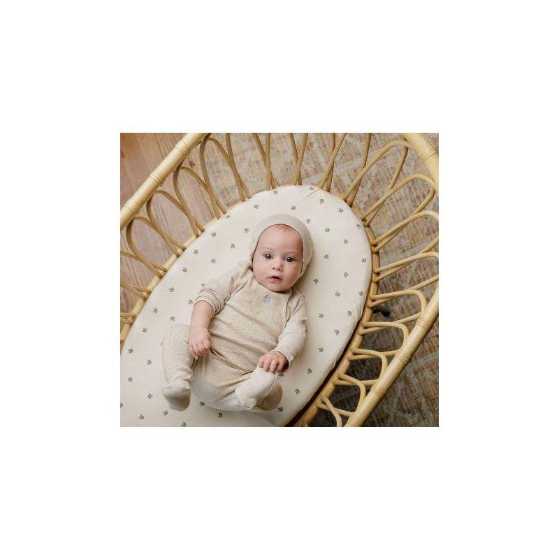 Ely's & Co. Baby Fitted Bassinet  Sheet   100% Combed Jersey Cotton  2 Packs Gender Neutral