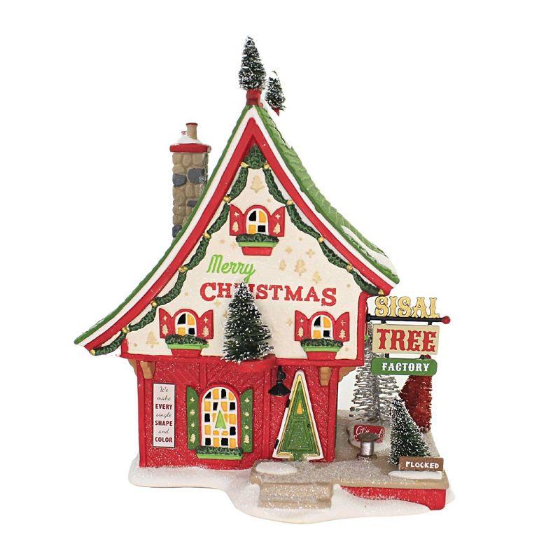 North Pole Sisal Tree Factory Christmas Figurine