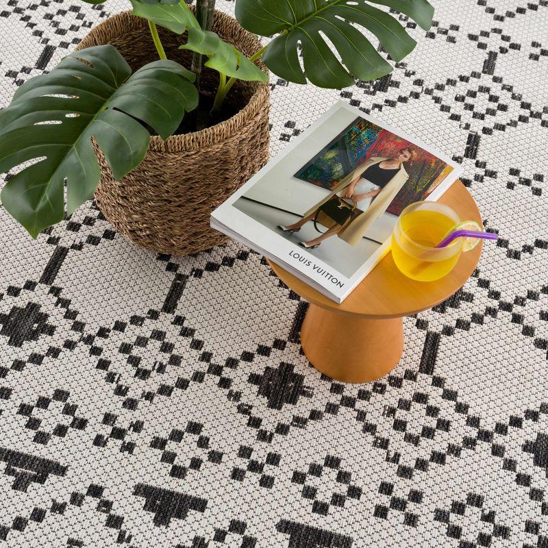 Hauteloom Rectangle Area Rug   White