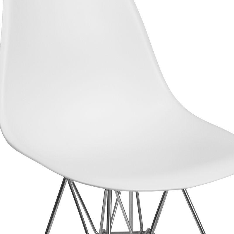 Flash Furniture Elon Series Plastic Chair with Chrome Base