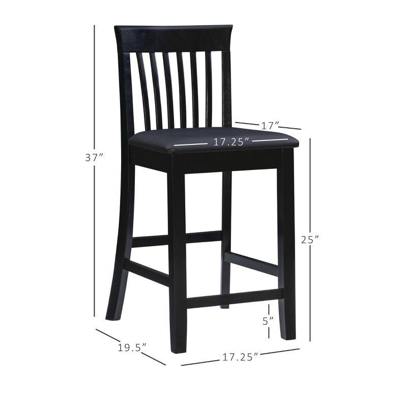 24" Torino Craftsmen Counter Height Barstool - Linon