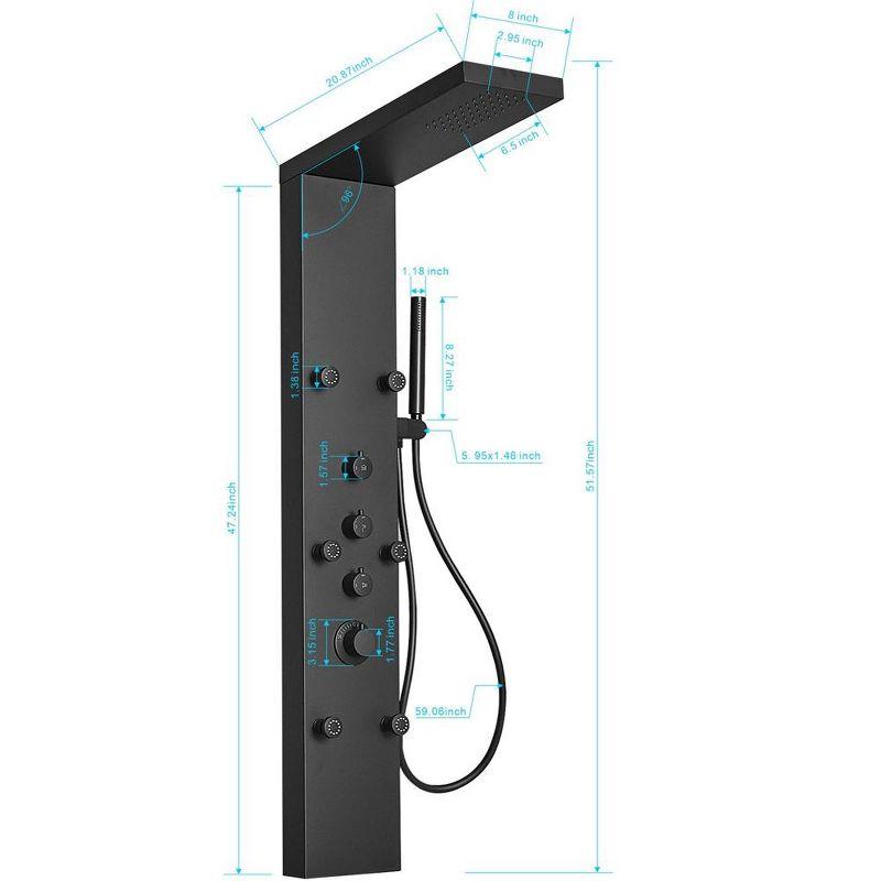 52'' Shower Panel with Fixed Shower Head