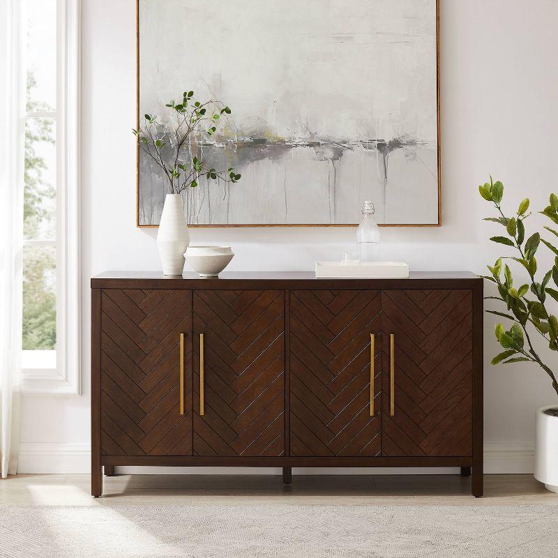 Darcy Sideboard Dark Brown - Crosley