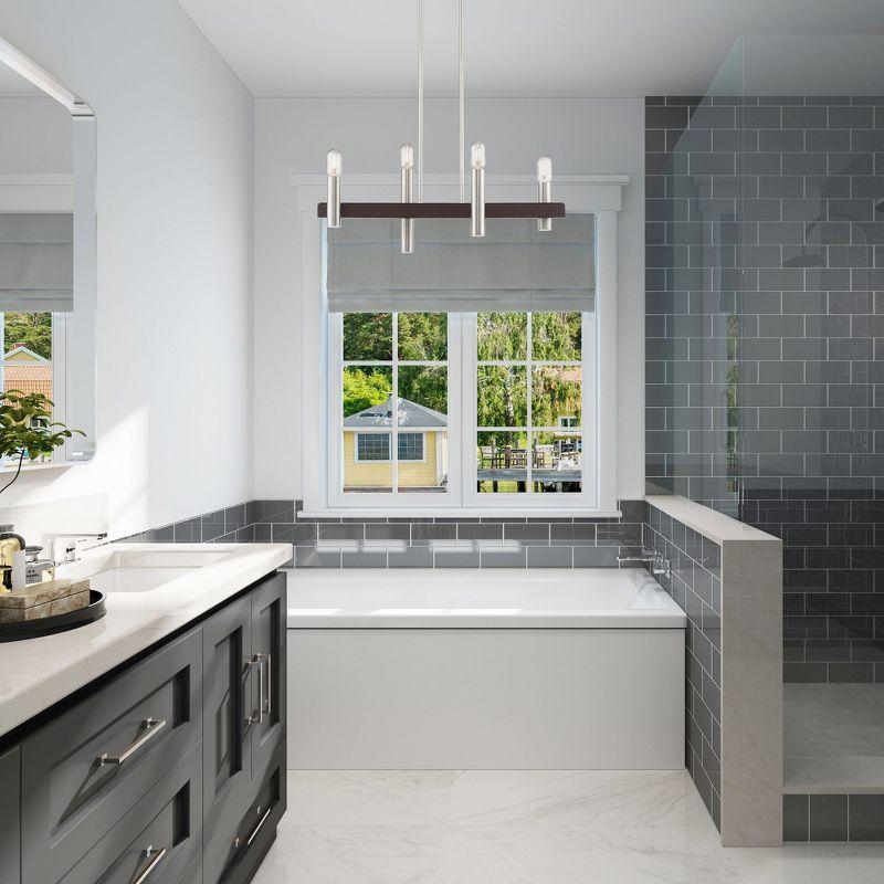 Livex Lighting Helsinki 4 - Light Chandelier in  Brushed Nickel