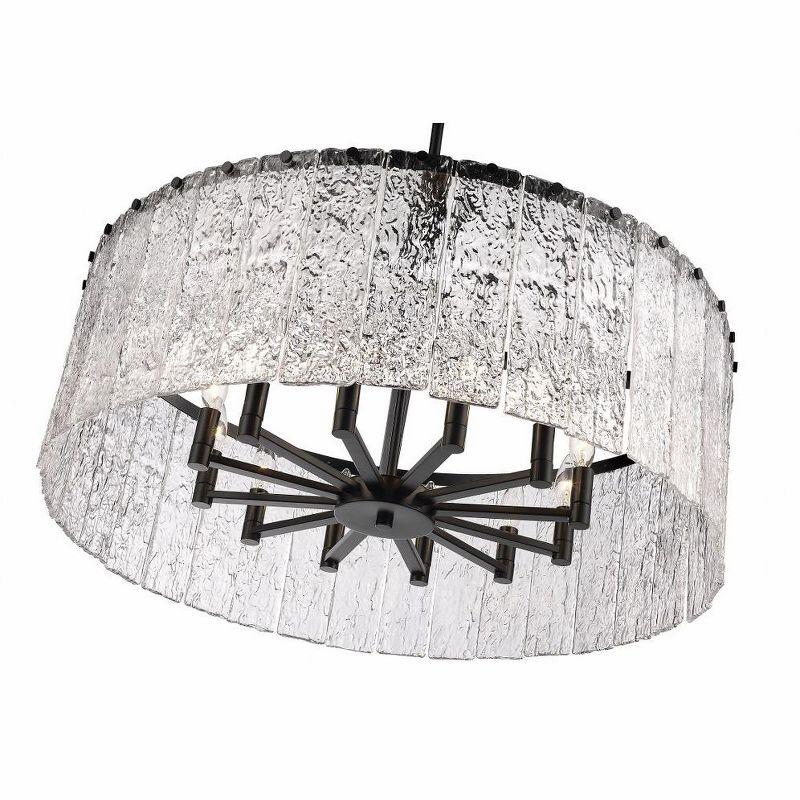 Z-Lite Glacier 12 - Light Chandelier in  Matte Black