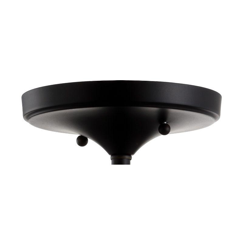 JONATHAN Y Toronto 10" Metal/Crystal LED Flush Mount, Oil Rubbed Bronze