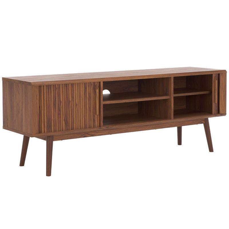 Aphra 2 Door 2 Shelf Media Stand - MED9624 - Walnut - Safavieh