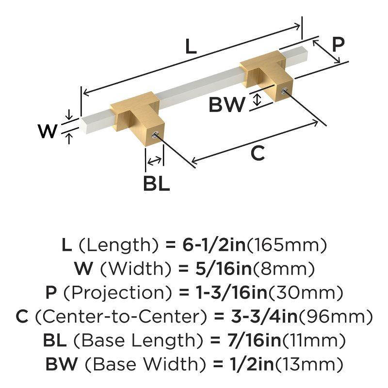 Amerock Urbanite 3-3/4 inch (96mm) Center-to-Center