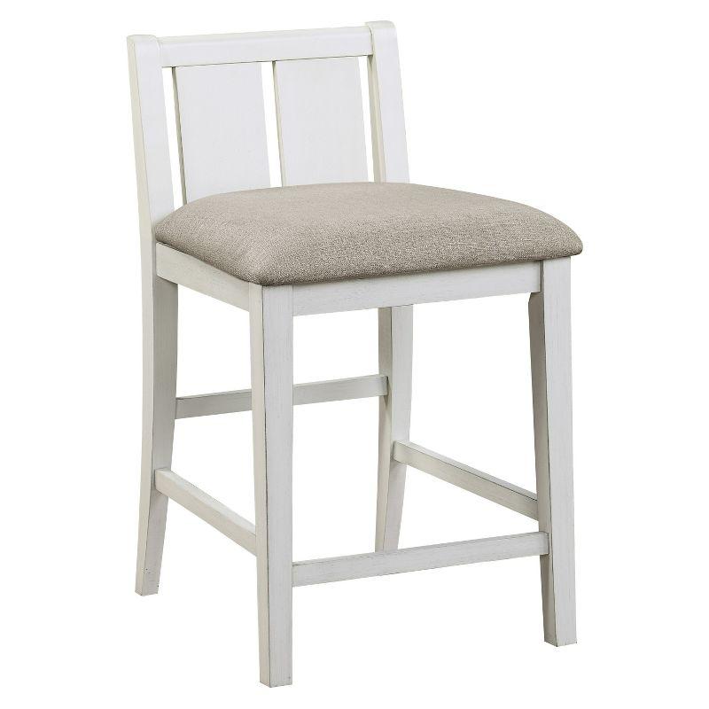 NicBex 3 Piece Dining Table Set witH USB Ports & Side Storage Modern Kitchen Side Table with Upholstered Side Chairs for Dining Room, White