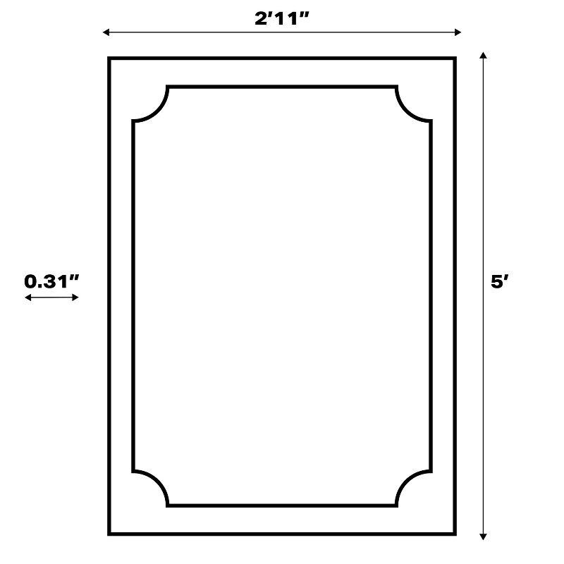 JONATHAN Y Thea Modern Geometric Checkerboard High-Low White/Cream 3 ft. x 5 ft. Area Rug