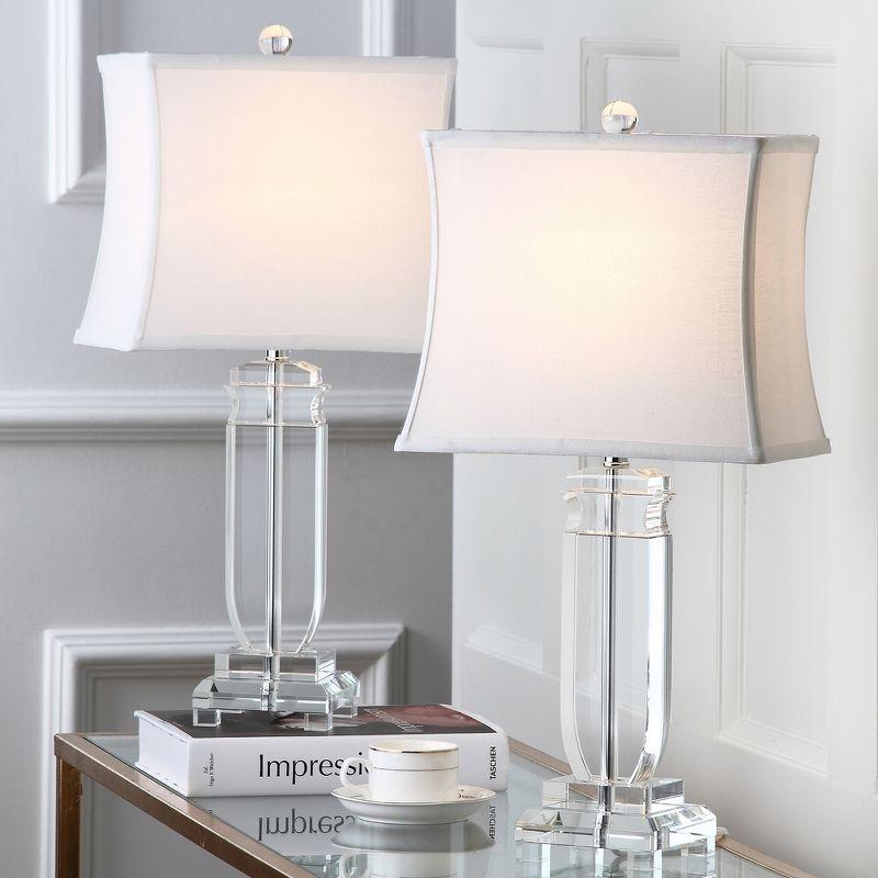 Olympia Crystal Table Lamp (Set of 2) - Clear - Safavieh