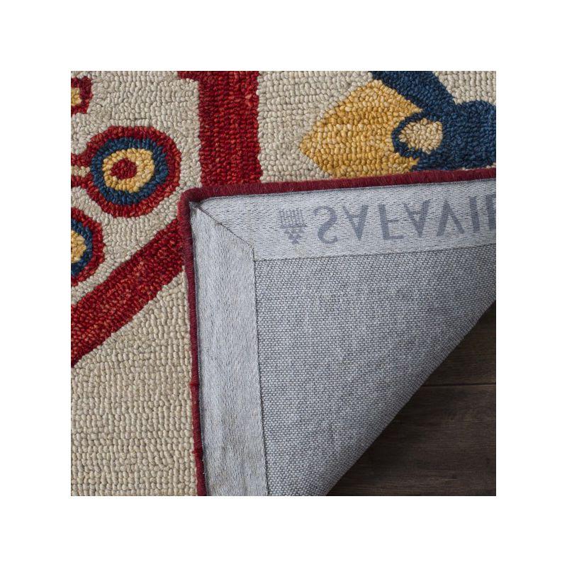 Aspen APN703 Hand Tufted Area Rug - Ivory/Multi - 7' Round - Safavieh.