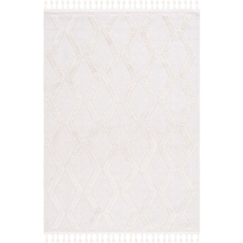 Marrakesh MRK554 Power Loomed Area Rug - Ivory/Ivory - 8'9"x11'9" - Safavieh.