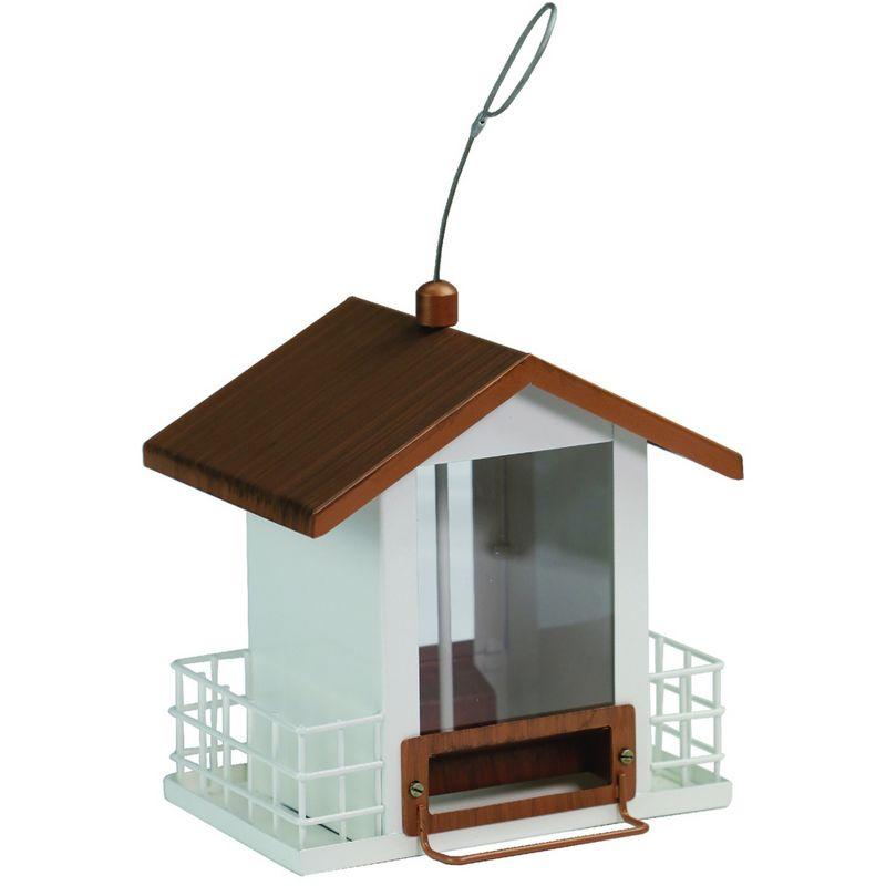 Heath Outdoor Products White/Brown Double Suet Hopper Bird Seed Feeder