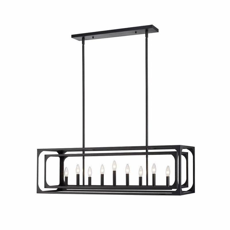 Z-Lite Easton 9 - Light Island Pendant Light in  Matte Black