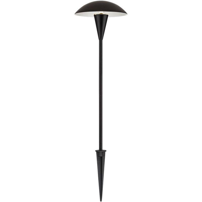 John Timberland Large Mushroom 18" High Black Low Voltage LED Path Light