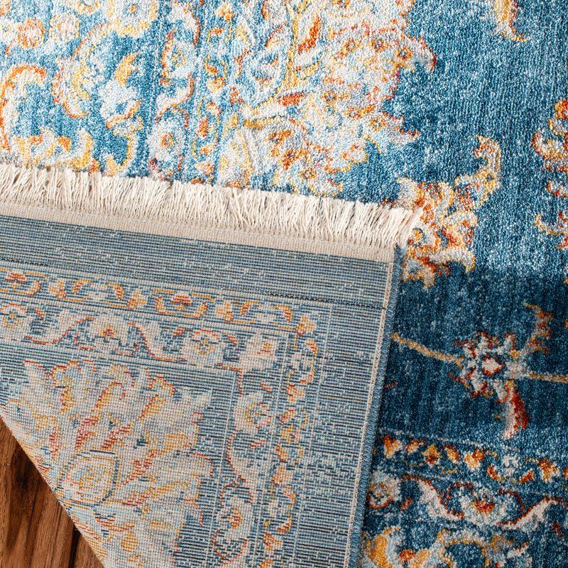 Vintage Persian VTP469 Power Loomed Indoor Accent Rug - Turquoise/Multi - 2'x5' - Safavieh
