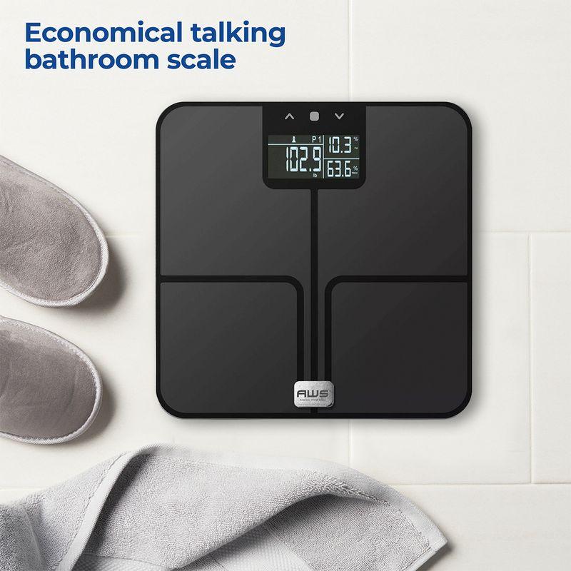 American Weigh Scales Digital Glass Bathroom Scale