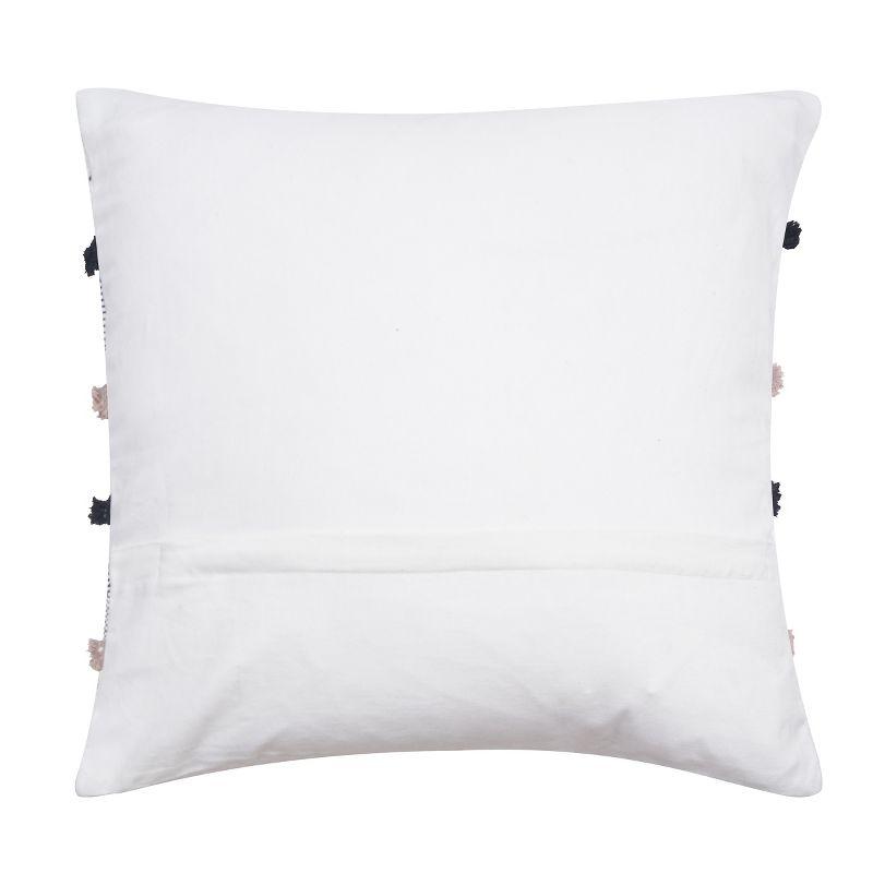 Embroidered Cotton Throw Pillow