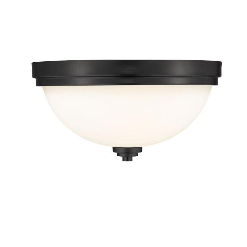 Z-Lite Ashton 2 - Light Flush Mount in  Matte Black