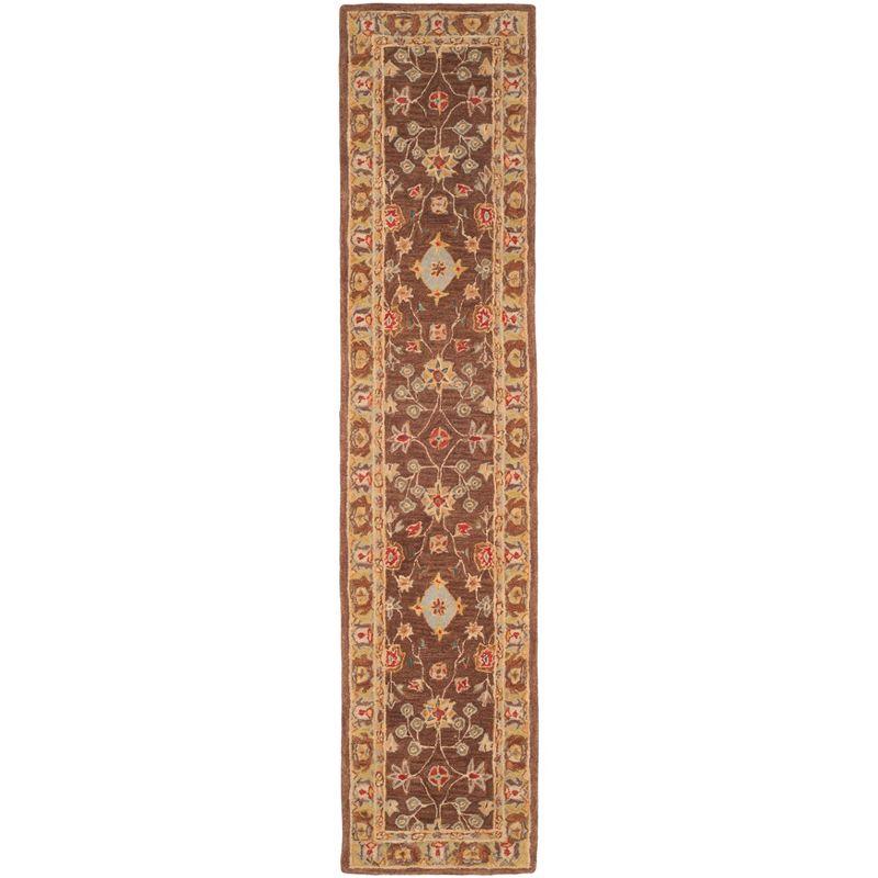 Anatolia AN562 Hand Tufted Indoor Runner Rug - Brown/Gold - 2'3"x8' - Safavieh