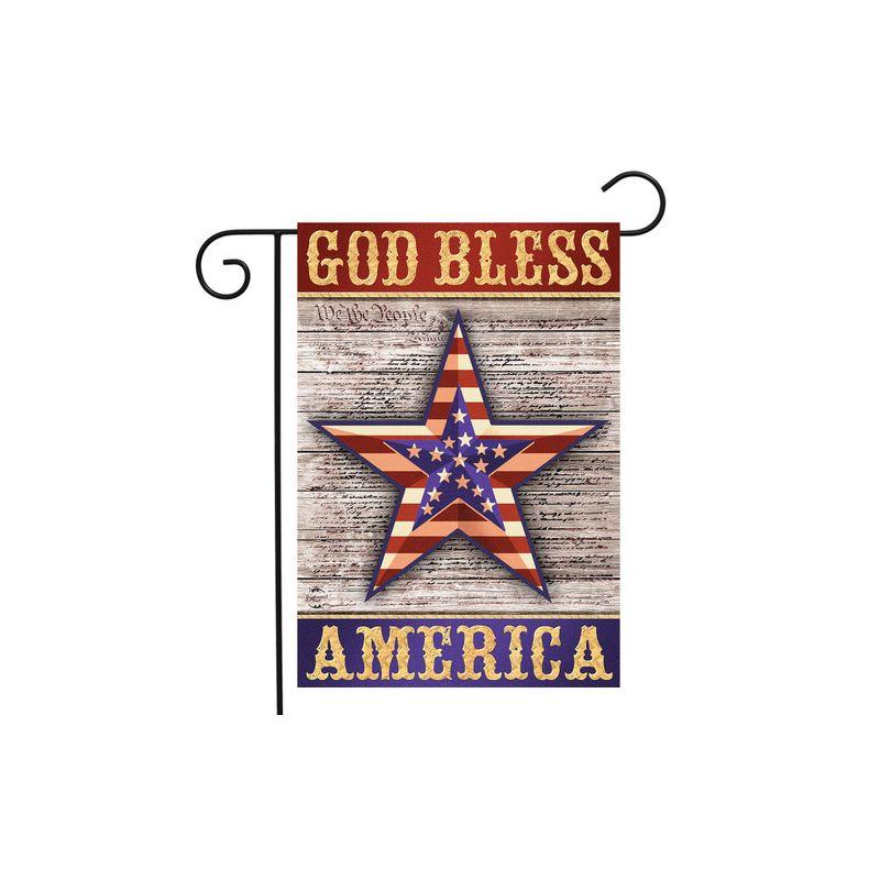 Briarwood Lane Everyday Garden Flag 12x18 For Outdoor God Bless America Star Patriotic Garden Flag Flags For Outside