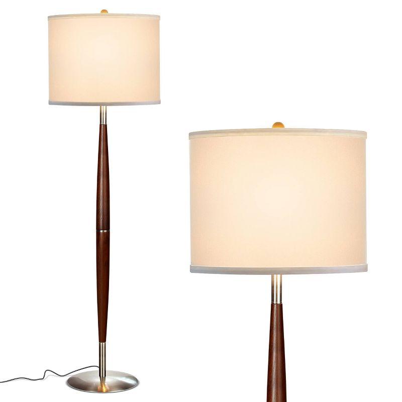 Lucas 61 in. Mid-Century Modern 1-Light LED Energy Efficient Floor Lamp
