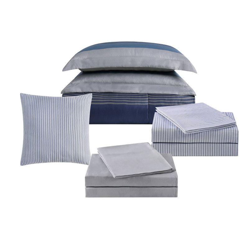 Style 212 Carlyle Polyester Channel Striped Comforter Set