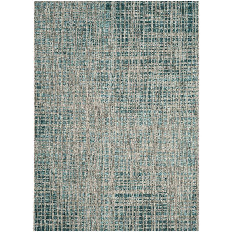Courtyard CY8513 Power Loomed Indoor/Outdoor Area Rug - Grey/Blue - 5'3"x7'7" - Safavieh.