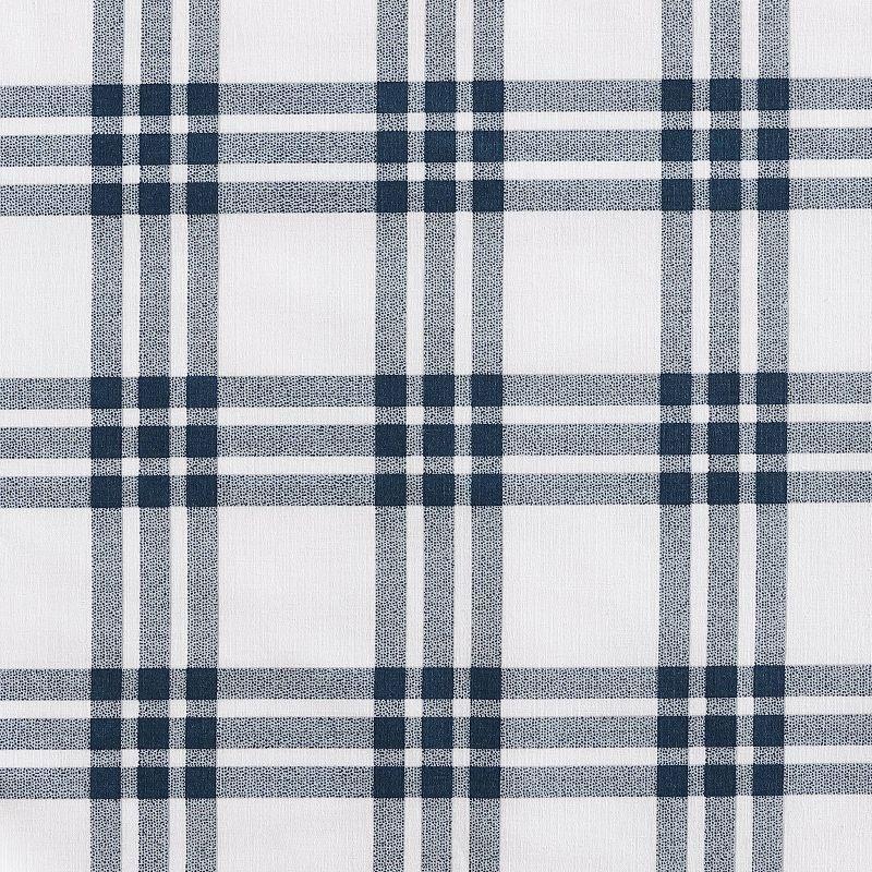 Eddie Bauer Basic Plaid Duvet Set Navy Blue