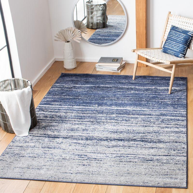 Adirondack ADR113 Machine Made Indoor Accent Rug - Navy/Grey - 3'x5' - Safavieh