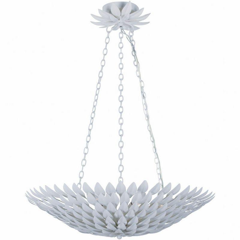 Crystorama Lighting Broche 6 - Light Chandelier in  Matte White