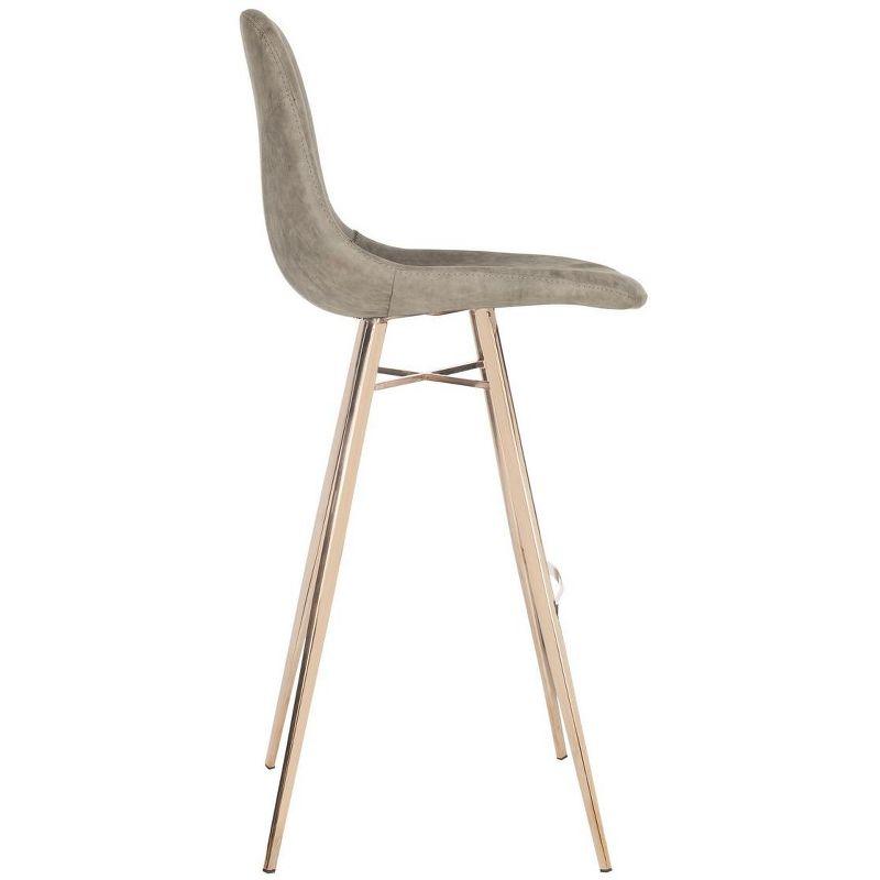 Mathison Bar Stool  - FOX3011 - Taupe/Copper - Safavieh Couture