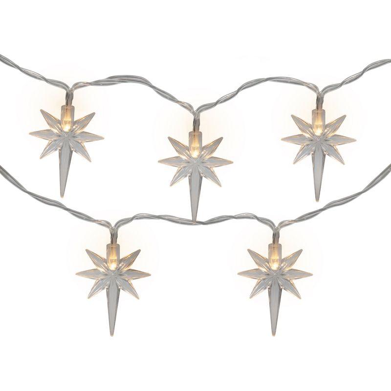 Northlight North Star Christmas Light Set - Warm White LED - 3' - Clear Wire - 10ct