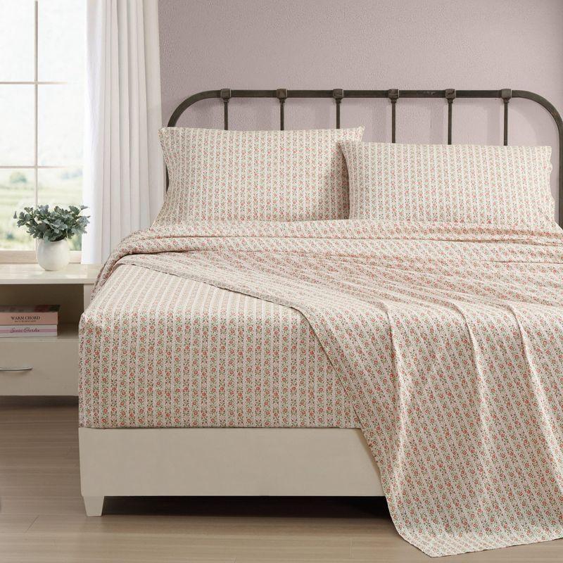 Laura Ashley Printed Cotton Percale Sheet Set