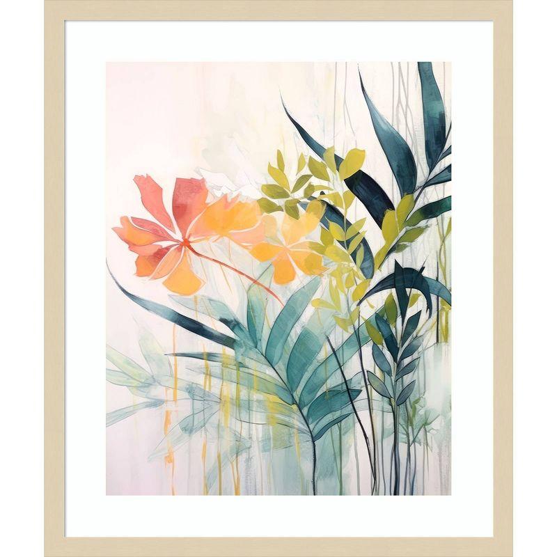 Amanti Art Pink and Yellow Floral Elegance II by Irena Orlov Framed Wall Art Print