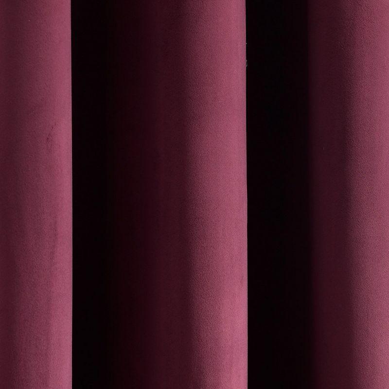 Prima Velvet Solid Blackout Polyester Curtain