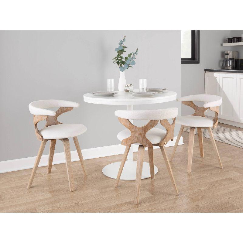 Gardenia Dining Chair White Wash/Cream - LumiSource