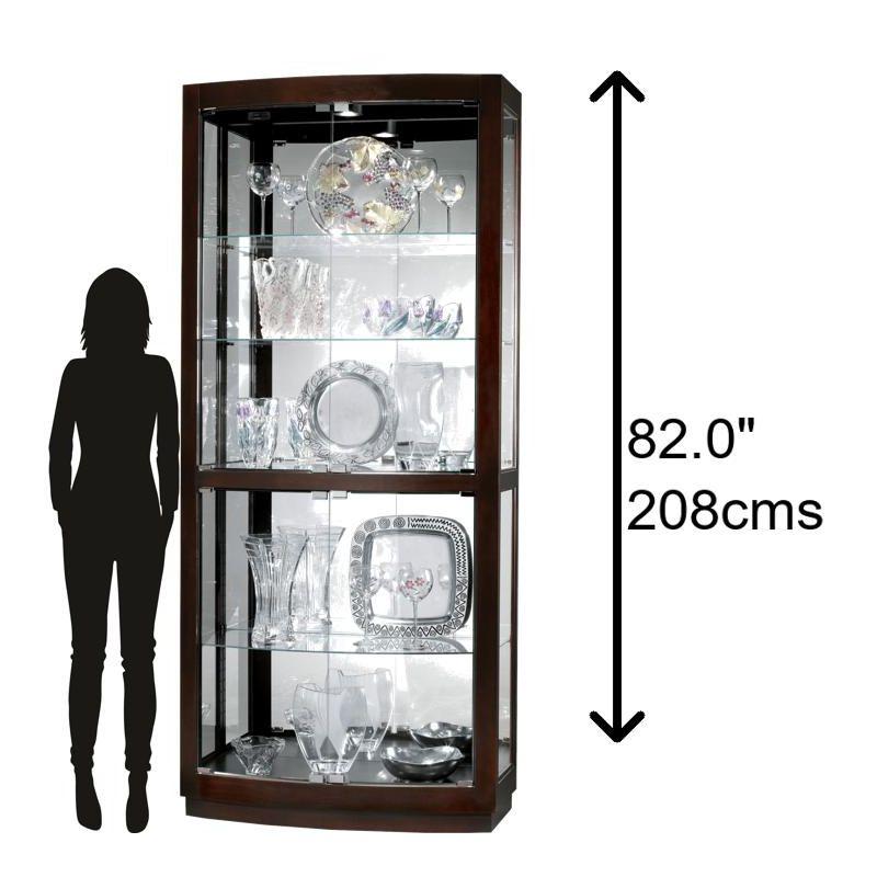 Howard Miller Bradington Curio Cabinet 680395 Black Coffee