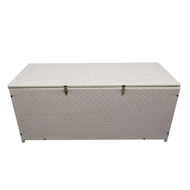 Oakland Living 53'' W 113 Gallons Water Resistant Wicker Deck Box