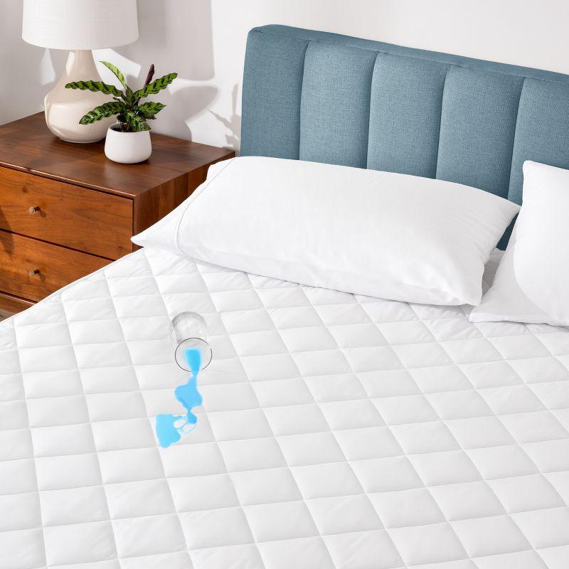 Bare Home Waterproof Quilted Mattress Pad