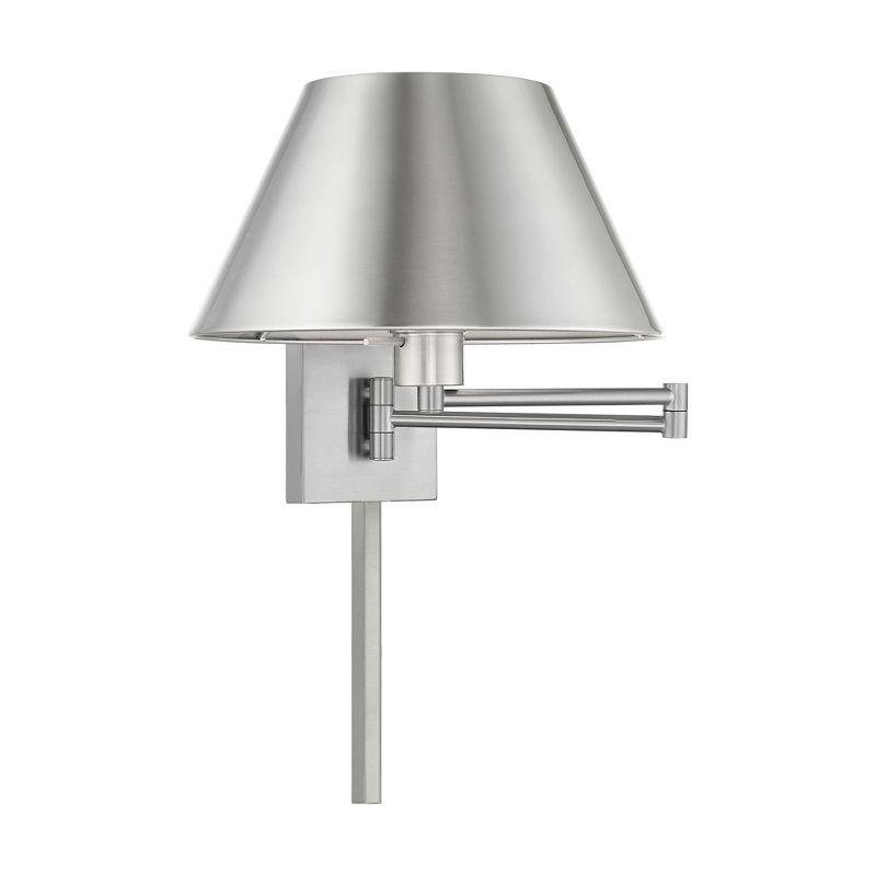 Livex Lighting 1 - Light Wall Light in  Brushed Nickel