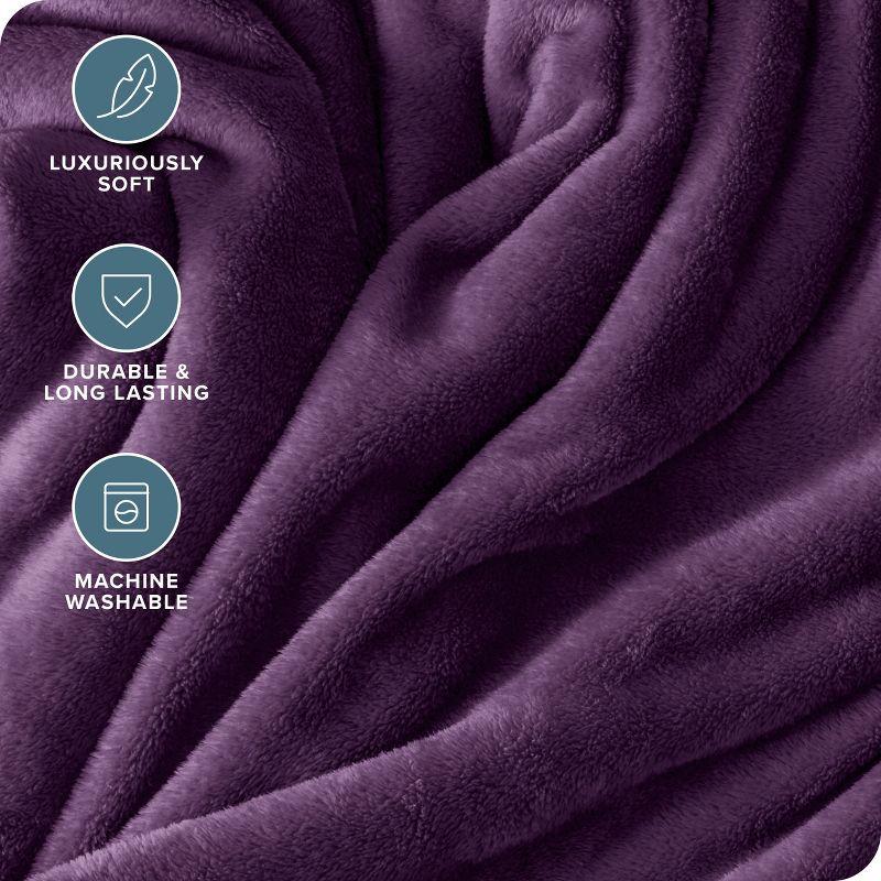 Bare Home Bare Home Microplush Fleece Blanket - Fuzzy, Warm, Bed/Throw Blanket