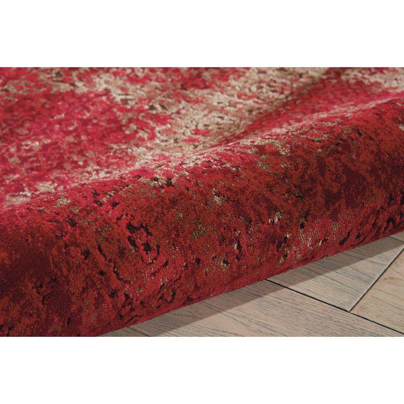 Nourison Karma KRM01 Red Area Rug 3'9" x 5'9"