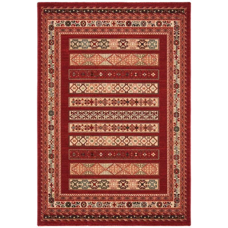 Mahal MAH636 Power Loomed Area Rug - Red/Creme - 5'1"x7'7" - Safavieh.