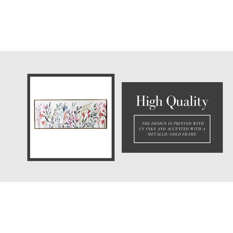 Gracie Oaks " Rainbow Of Wildflowers Framed Giclee Wall Art "